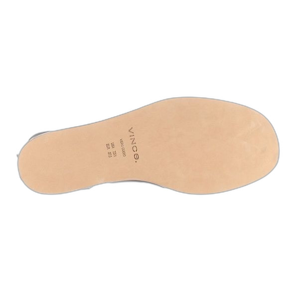 Vince Forster Black Leather Low Wedge Ankle Wrap Sandals size 7.5 - Picture 5 of 5